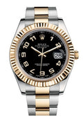 Rolex Datejust II Black Arabic Dial on Oyster 116333 Card 2015