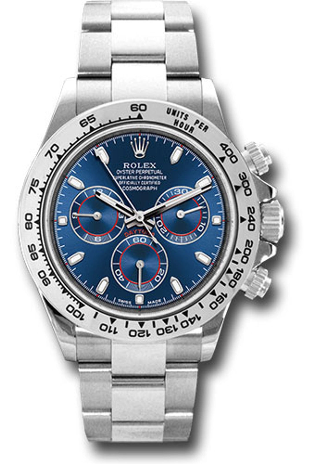 Rolex Daytona Blue Index Dial on Oyster 116509 Card 2019