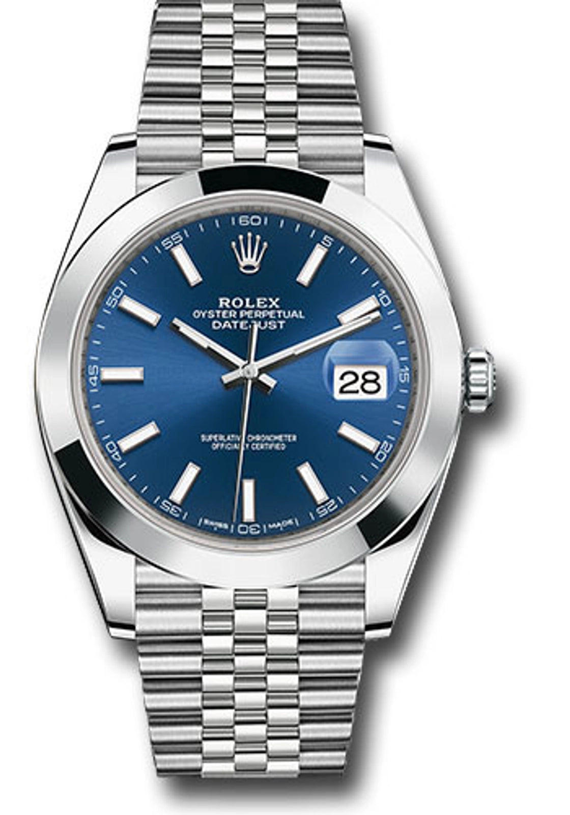 Rolex Datejust 41 Blue Index Dial on Jubilee 126300 Complete 2023