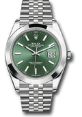 Rolex Datejust 41 Mint Green Index Dial on Jubilee 126300 Complete 2026