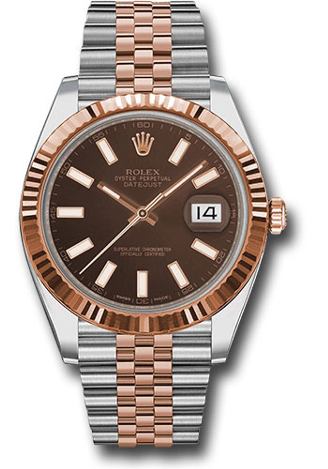Rolex Datejust 41 Chocolate Index Dial on Jubilee 126331 Card 2023
