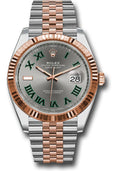 Rolex Datejust 41 Slate Gray Green Roman Dial on Jubilee 126331