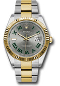 Rolex Datejust 41 Slate Green Roman Dial on Oyster 126333 Card 2020