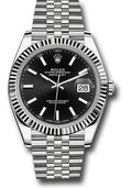 Rolex Datejust 41 Black Index Dial on Jubilee 126334 Card 2024
