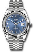 Rolex Datejust 41 Blue Roman Dial on Jubilee 126334 Card 2025