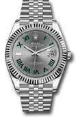 Rolex Datejust 41 Slate Green Roman Dial on Jubilee 126334 2023