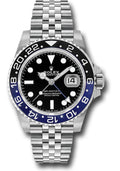 Rolex GMT-Master II Batgirl Black Dial on Jubilee 126710BLNR