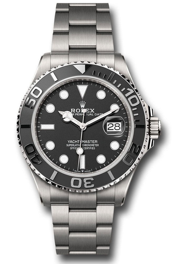 Rolex Rlx Titanium Yacht-Master 42 Black Dial on Oyster 226627 Card 2025