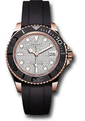Rolex Yacht-Master 37 Diamond Paved Dial on Oysterflex 268655 2021