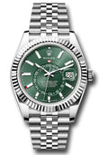 Rolex SkyDweller Mint Green Dial on Jubilee 336934 Card 2025