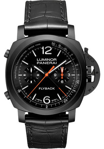 Panerai Luminor Chrono - Ceramica Black Dial on Leather Strap PAM01298 Complete 2025