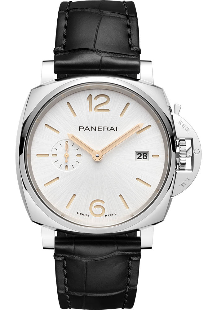 Panerai Luminor Due White Dial on Leather Strap PAM01388 Complete 2024
