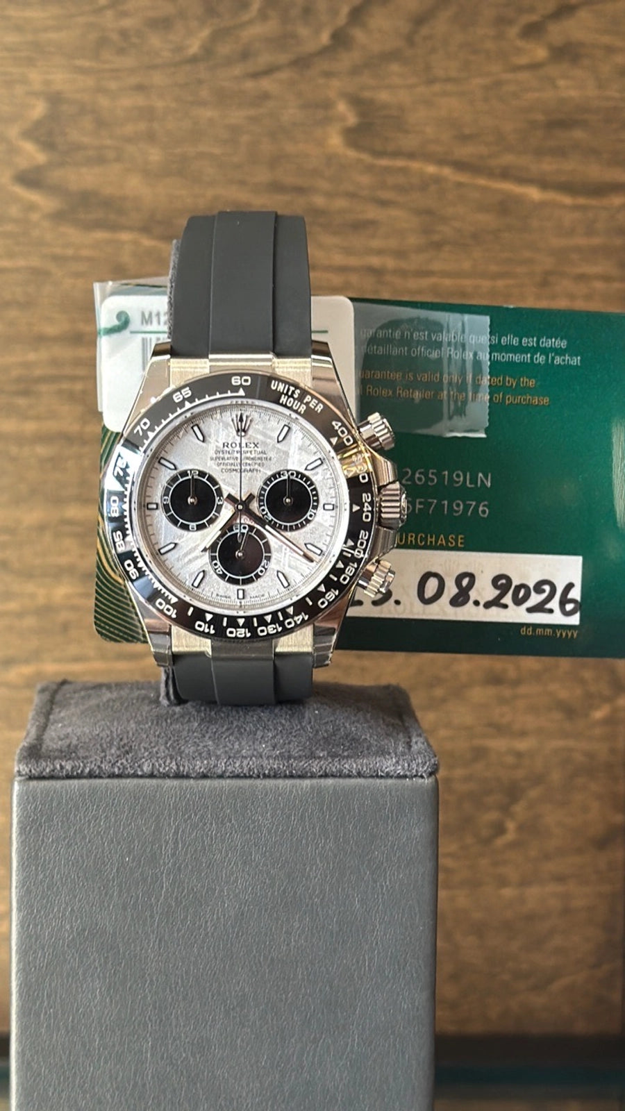 Rolex Daytona Meteorite Dial on Oysterflex 126519LN Complete 2026