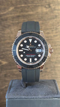 Rolex Yacht-Master Black Dial on Oysterflex 126655 Complete 2022