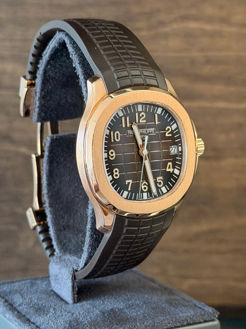 Patek Philippe Aquanaut Brown Dial on Strap 5167R-001 Papers 2017
