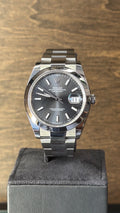Rolex Datejust 41 Dark Rhodium Dial on Oyster 126300 Card 2025