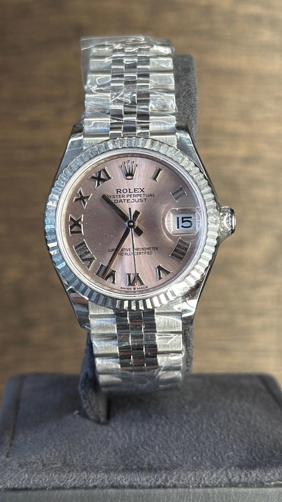 Rolex Datejust 31 Pink Roman Dial on Jubilee 278274 Card 2026