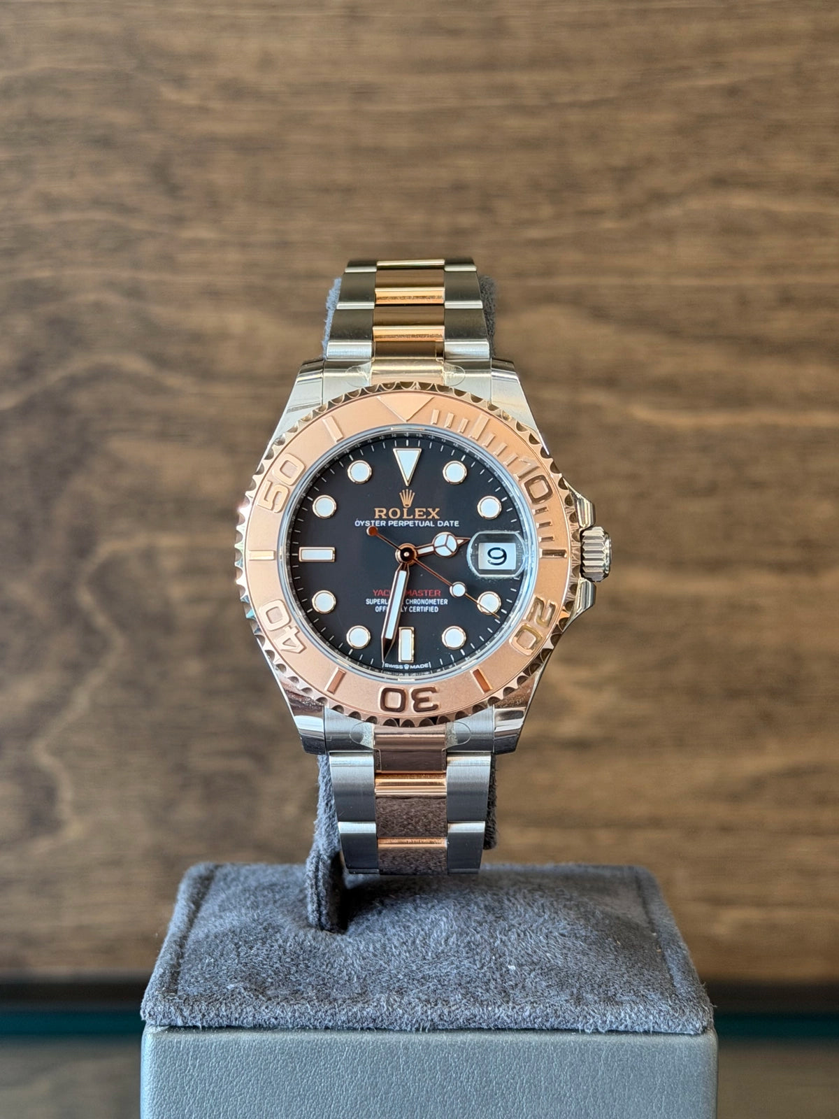 Rolex Yacht-Master 37 Black Dial on Oyster 268621 Card 2025