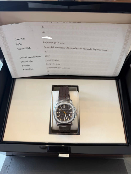 Patek Philippe Aquanaut Luce Safari Brown Dial on Brown Rubber 5067A-015 Papers 2007