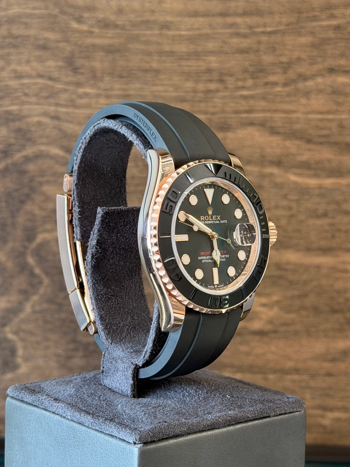 Rolex Yacht-Master Black Dial on Oysterflex 126655 Complete 2022