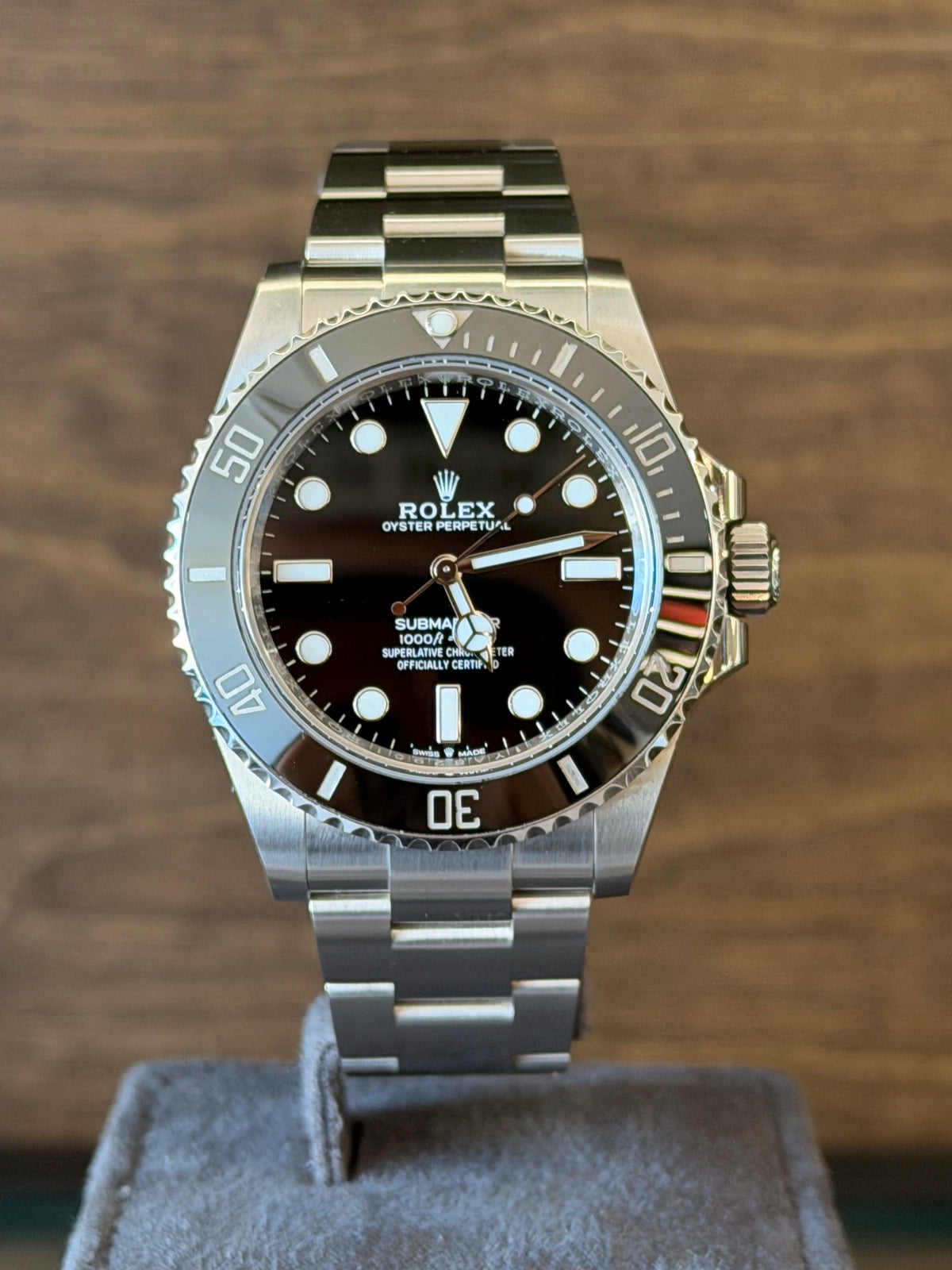 Rolex Submariner No-Date Black Dial on Oyster 124060 2025