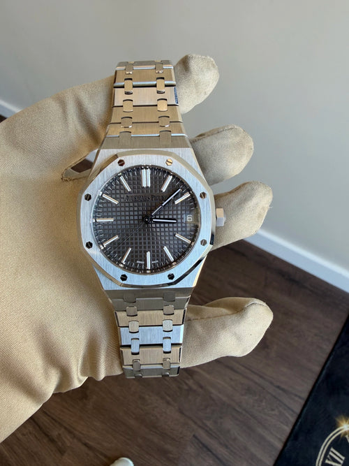Audemars Piguet Royal Oak Selfwinding "50th Anniversary" Grey Dial on Bracelet 15510ST.OO.1320ST.05 Complete 2023