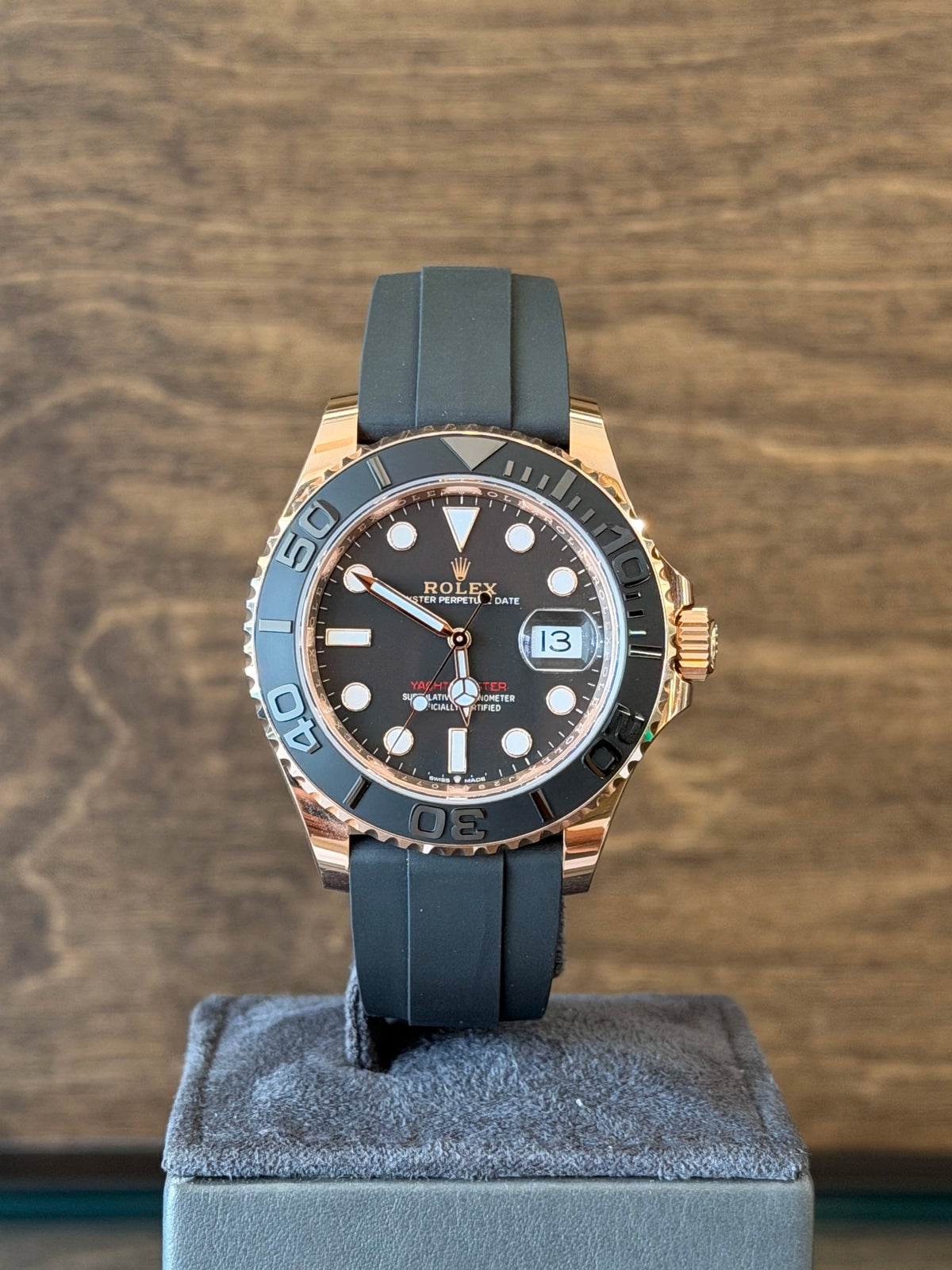 Rolex Yacht-Master Black Dial on Oysterflex 126655 Complete 2022