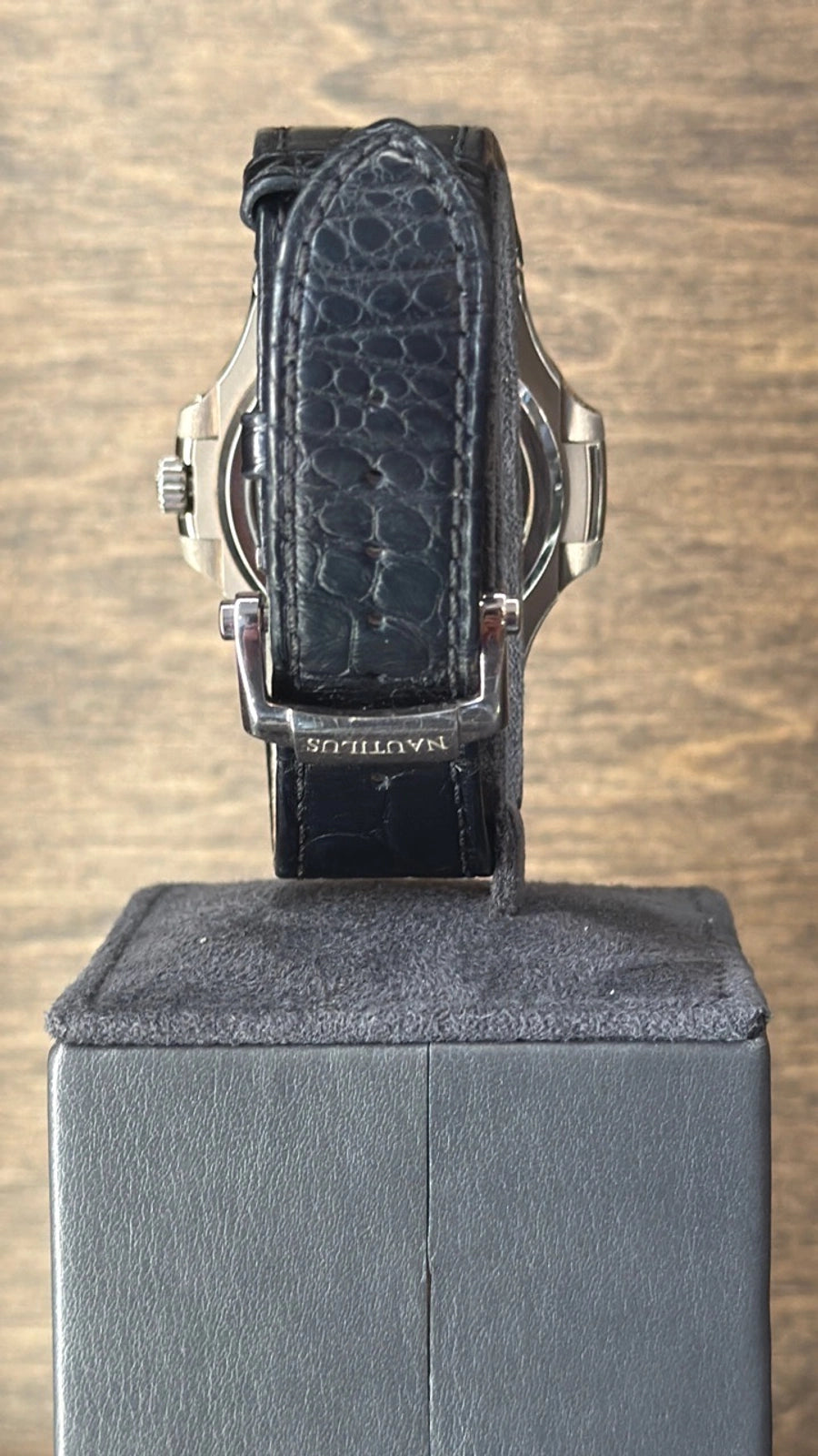 Patek Philippe Nautilus Slate Grey Dial on Strap 5712G-001 Papers 2015