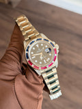 Rolex GMT-II Black Dial on Oyster 116759SARU Complete 2018