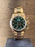 Rolex Daytona Green Stick Dial on Oyster 116508 Card 2018