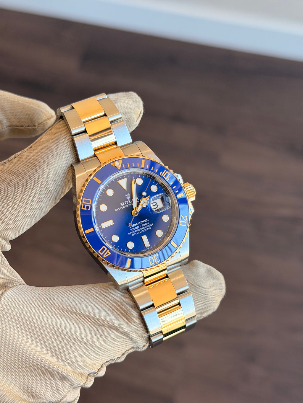 Rolex Submariner Blue Dial on Oyster 126613LB Card 2024